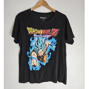 Dragon Ball Z Resurrection F Shirt Mens XLarge Goku Blue Graphic T-Shirt